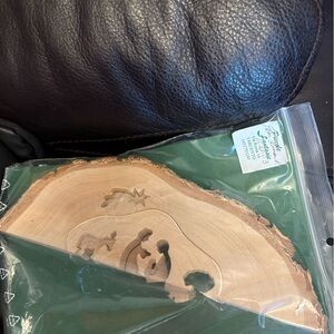 Wooden Manger Puzzle Handmade Christmas Nativity puzzle